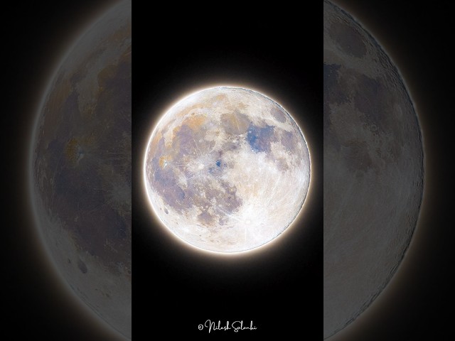 I Stacked 400 Photos of the Moon #shorts #astro #canonr8 #fullmoon