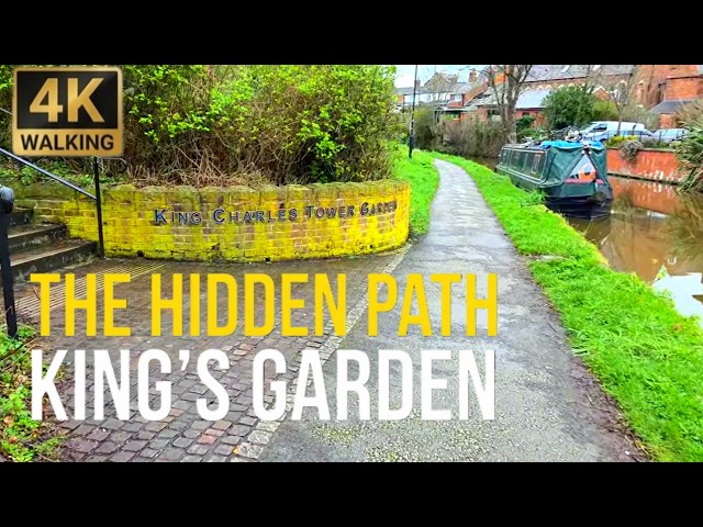 Chester Canal Walking Tour 🇬🇧 King Charles Garden & Historic City | 4K 60fps HDR | No Talking