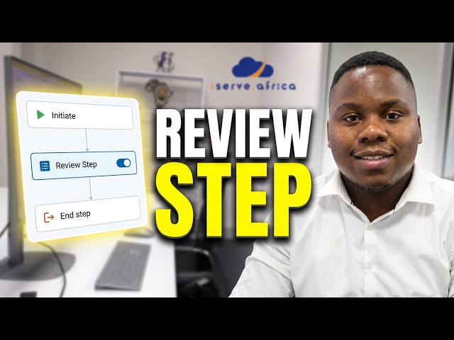 iservedotafrica Tutorial - Edit review step on your workflow canvas