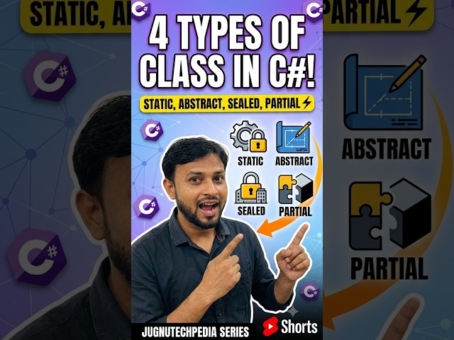 #3. 4 Types of Classes in C# You MUST Know! ⚡
