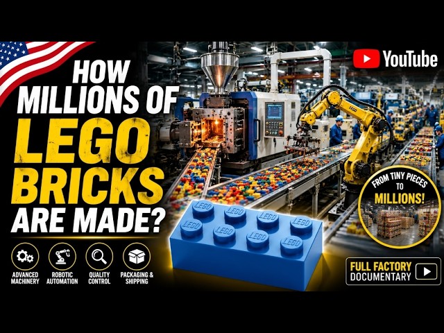How Millions of LEGO Bricks Are Made | Inside a Massive LEGO Factory