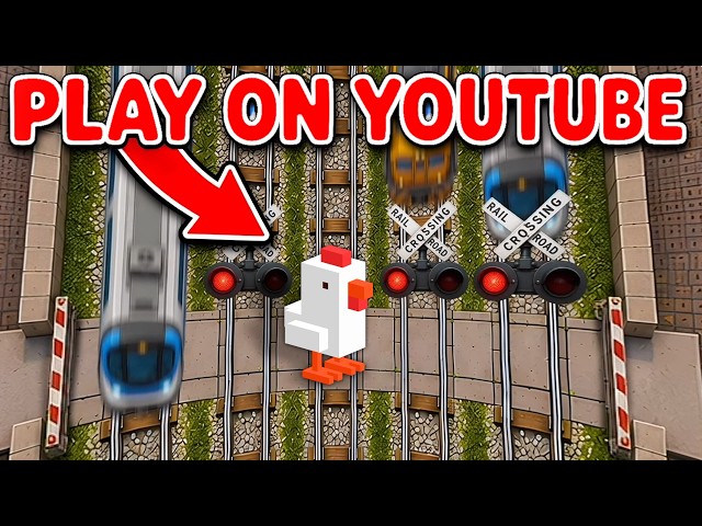 This Video IS a PLAYABLE Crossy Road - Railway Edition