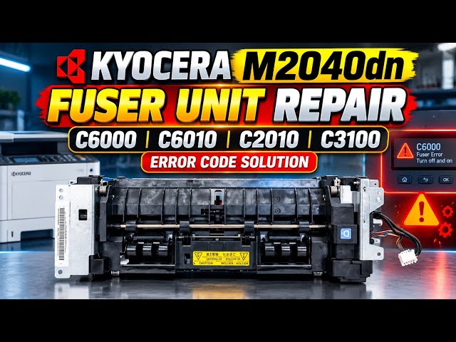 Kyocera Ecosys M2040dn Fujar Uint Repar Replacements Errors Code c6000 c6010 c2010  C3100 #kyocera