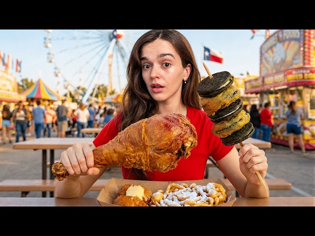 European Tries Texas's Craziest Fair Food