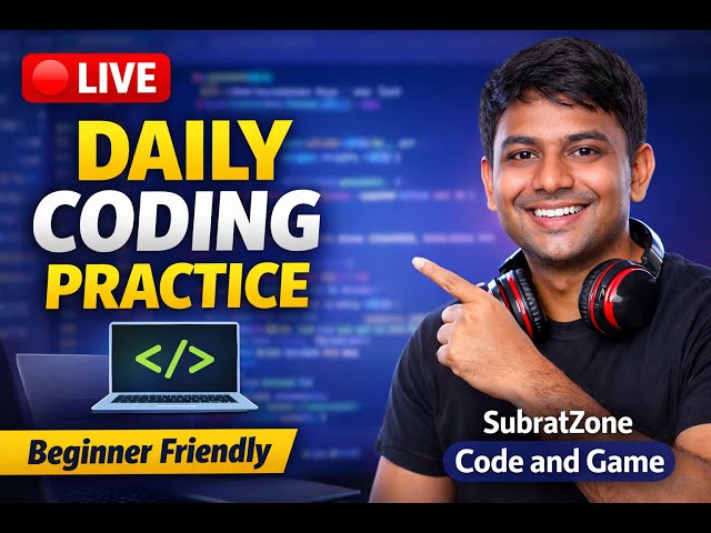 “Daily Coding Practice for Beginners | Start Coding with Me 💻”