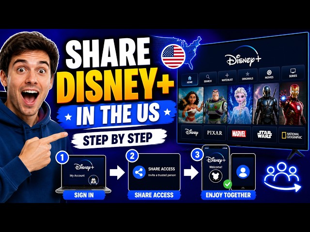 How to share my Disney+ account in the US - Step by Step