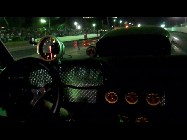 Take a 148 MPH ride down the dragstrip at night