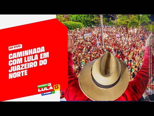Campaign walk with Lula in Juazeiro do Norte