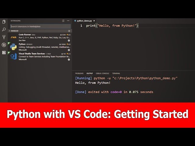 Python with VSCode Tutorial : Getting Started