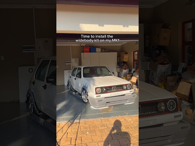Widebody kit on my MK1 🔥 #nathimsimanga #volkswagen #automobile #mk1 #projectcar #carrepair