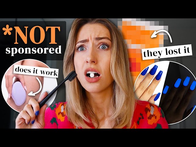I Tested Every OVERLY SPONSORED Product... what's ACTUALLY worth buying??