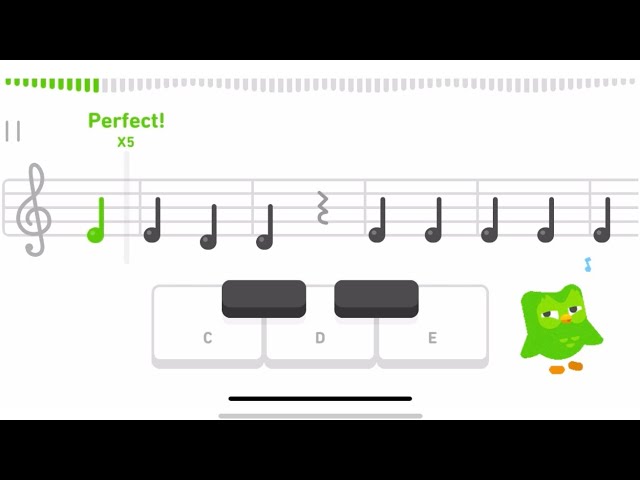 DUOLINGO Music! Learn to play piano on your phone 🎶 Cuteek 💚