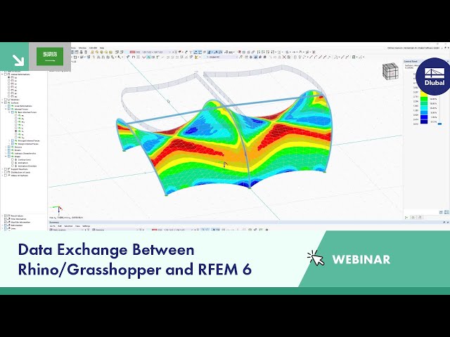 تبادل البيانات بين Rhino/Grasshopper و RFEM 6