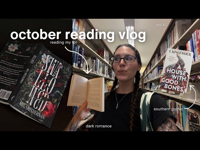 reading my october tbr: a fall reading vlog 🍂☕️
