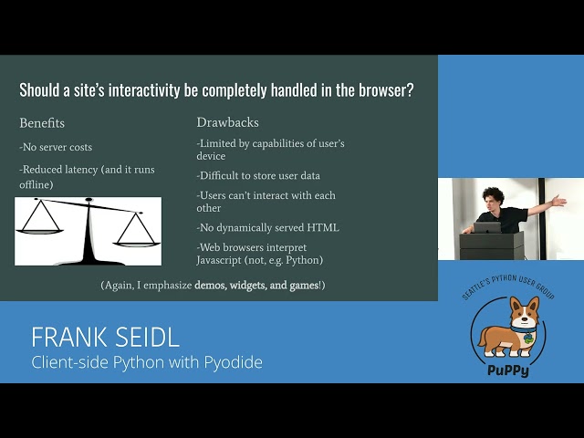 Frank Seidl - Client-side Python with Piodide