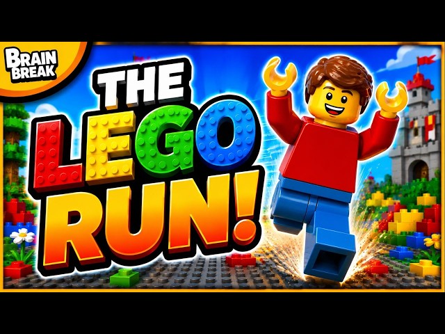 The Lego Run Brain Break 🟨 Can You Capture the Golden Lego?!