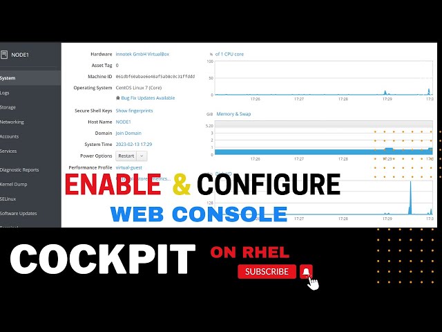 How to enable and configure web console (Cockpit) on RHEL | Install RHEL 8 Cockpit web console