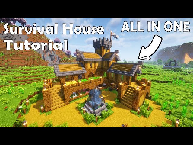 Minecraft: ALL IN ONE Survival House Tutorial