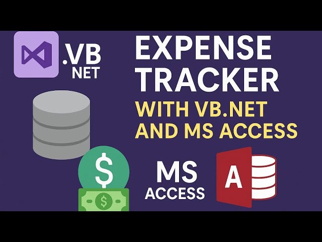 Create a Personal Expense Tracker with VB.NET and MS Access – Full Login And Signup