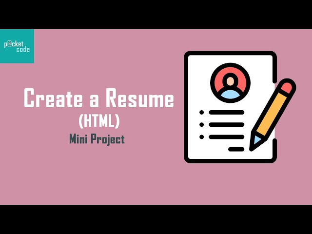 How to create a Resume || HTML and CSS Mini Project (Part-1)
