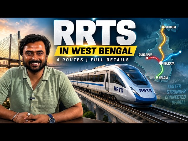 West Bengal RRTS: 4 New Routes Explained | Kolkata to Asansol in 1hr | Complete Project in Details