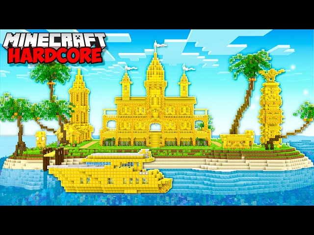 I Built The WORLDS RICHEST ISLAND in Minecraft Hardcore