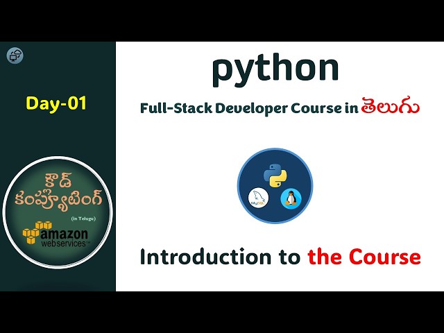 Day01 | Python full-stack developer course | Course introduction | Start date 23-Feb-2026 @ 7 AM IST