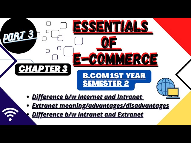 Extranet meaning/merits/demerits/intranet/internet Essentials of E-commerce B.com 1st year sem.2 Tfh