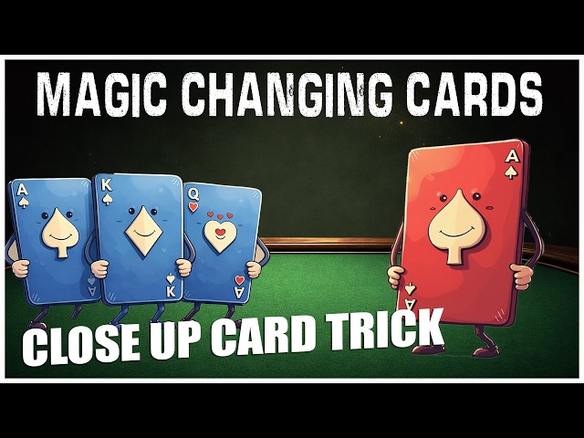 Changing Cards Magic Trick - Close up Magic with Tutorial