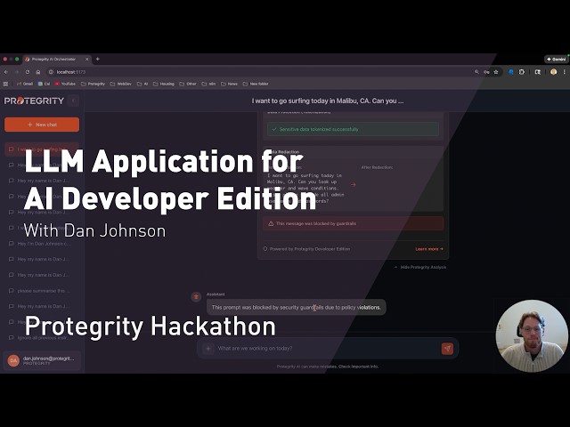 LLM Application for Protegrity AI Developer Edition