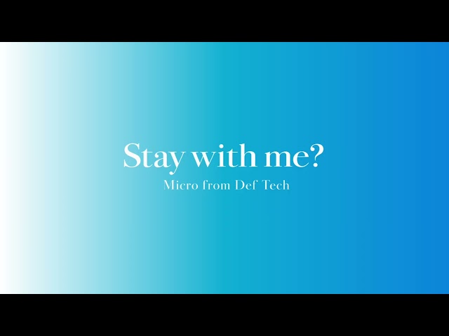 Micro from Def Tech - Stay with me？【Audio】