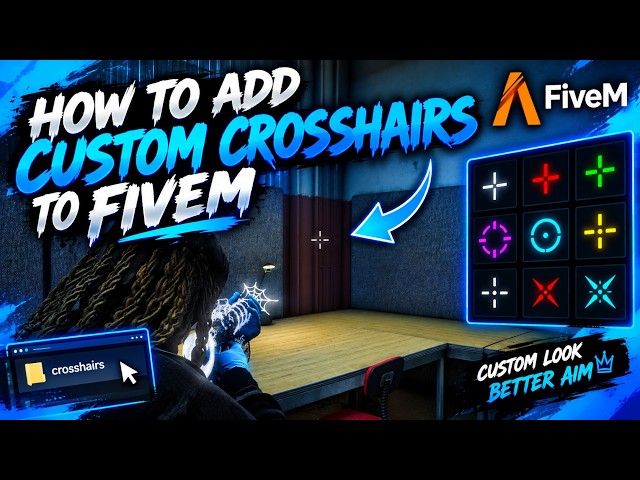 FiveM | HOW TO ADD CUSTOM CROSSHAIRS (UPDATED ) 🎯🔥