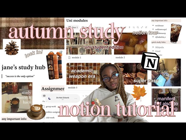 the EASIEST aesthetic NOTION tutorial for uni 📚| tour, tutorial & useful tips