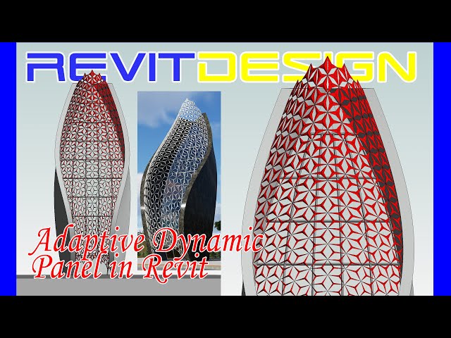 RD138. Dynamic Adaptive Panel in Revit. Revit Kinetic Facade.  Revit Parametric Architecture.