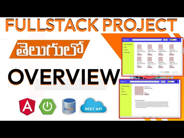 Fullstack Project Overview In Telugu | Fullstack In Telugu | Fullstack Project In Telugu