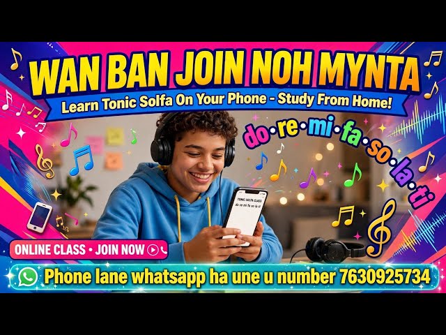 WAN NOH MYNTA // OFFICIAL SONG// ONLINE MUSIC TUTOR// Bdr