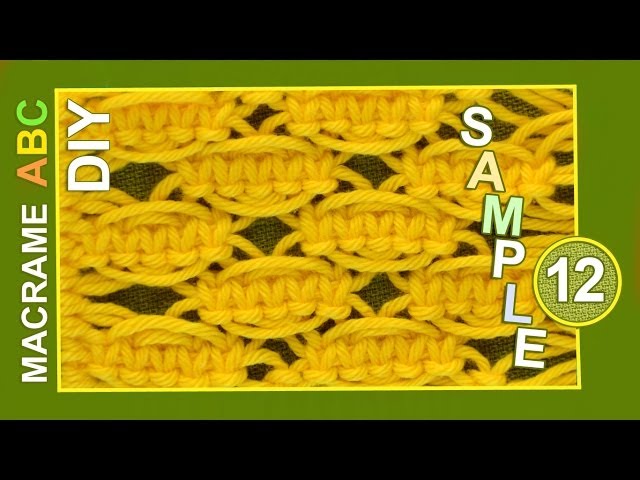 Macrame ABC - pattern sample #12