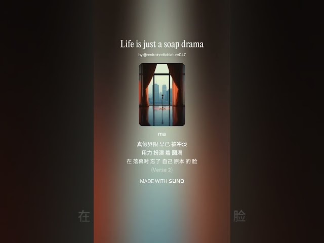 ♫ 人生不过是齣肥皂剧(1)