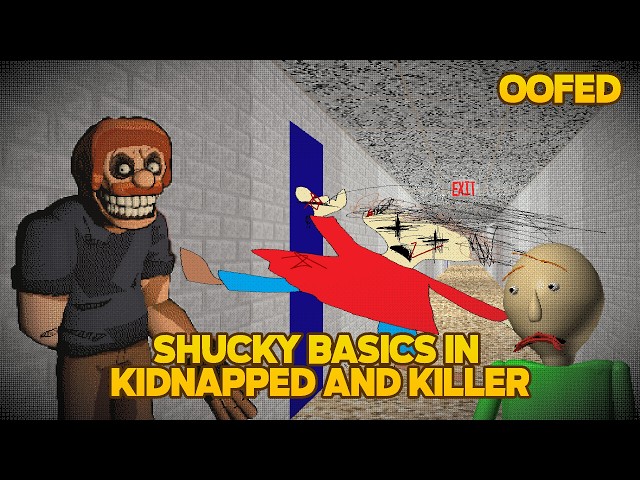 This is Scary! | Shucky Basics In Kidnapped and Killer [Baldi basics Mod]