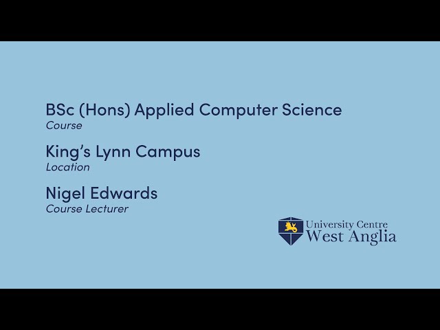 UcWA: BSc (Hons) Applied Computer Science