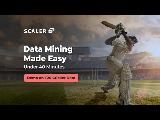 Data Mining on T20 Cricket Data | Exclusive Data Mining Project for Beginners (A-Z)