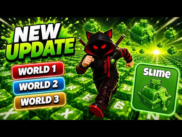 New SLIME Sound in World 1, 2 & 3 😱 +1 speed keyboard escape | Roblox