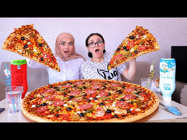 We Made the Biggest Homemade Pizza 😋 We're Stuffed 😩