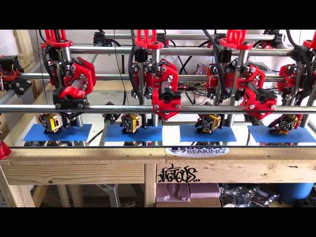 Mostly Printed CNC - 4 Head Printer