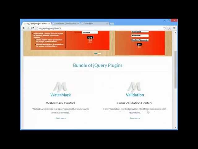 My jQuery Plugin - WaterMark Control