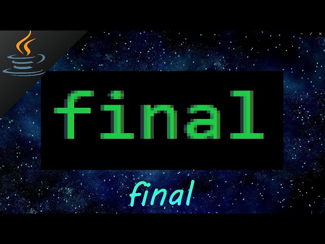 Java final keyword ⛔