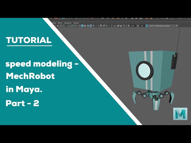 I made a Mech Robot in Maya - Part 2 #maya #tutorial