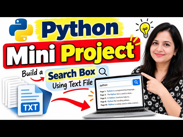 Python Mini Project | Build a Search Box Using Text File Handling