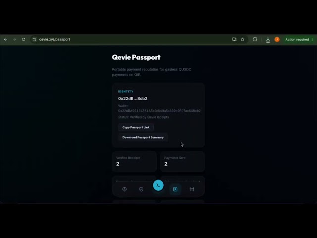 Qevie - Stablecoin Gasless payment on Qie Blockchain