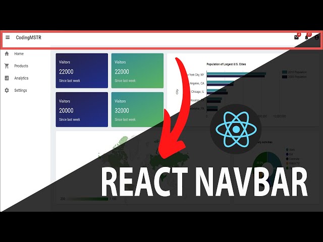 React Navbar | How to create React Navbar using Material UI Appbar